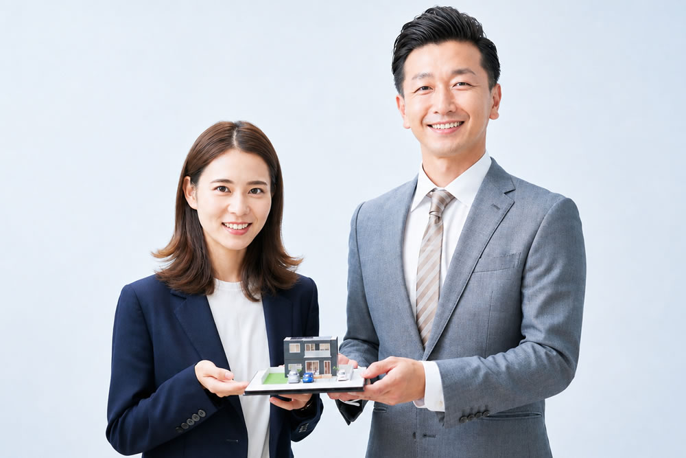 宅建士の男性と女性のイメージ